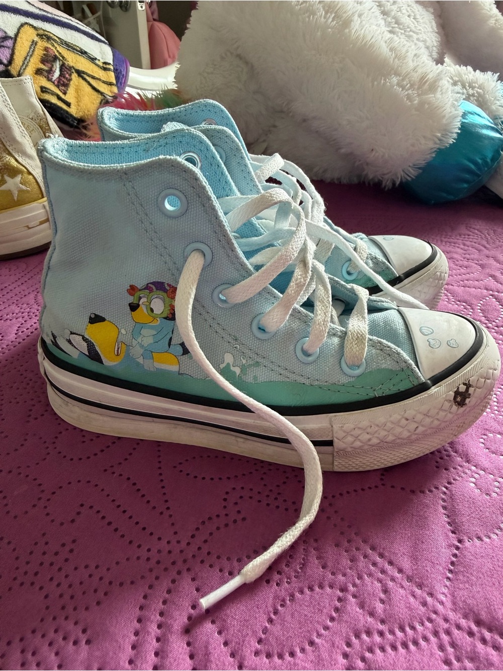Girls Bluey Converse Platform